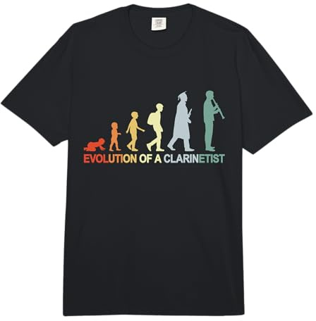 Evolution de la Clarinette Vintage Comfort Colors Adult Heavyweight T-Shirt