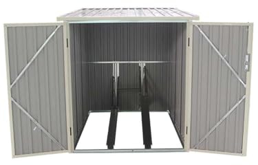 GARDIUN KIS12968 - Caseta Metálica para Bicicleta Veloc I (X2) 2,81 m² Exterior 198x142x157 cm