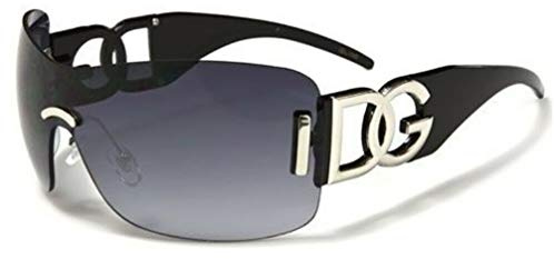 DG STUDIO Designer Celebrity Oversized Black Classic Retro Big Vintage UV400 Women's Ladies Girls Fashion Large Frame Sunglasses