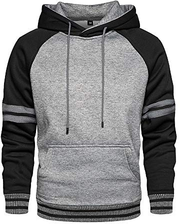 LBL Sweat Homme à Capuche Couleur Vives Pull de Manches Longues Poche Kangourou pour Hiver et Automne