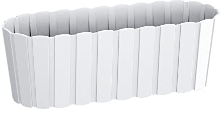 Jardinera para balcón BOARDEE BASIC 4,9L., dimensiones (mm) 383x144x130, color Blanco