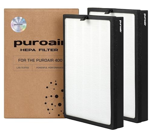 Genuine PuroAir 400 Replacement Filter - HEPA Filters Can Filter up to 99.9% of Smoke, Pollen, Dust, and Common Household Pollutants - HEPA Air Filter for PuroAir 400 - Air Purifier Filter Replacement