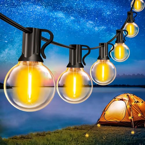 Outdoor-Lights-Garden-Mains-Powered-String-Festoon-Light LED Outside Lighting Waterproof Plug Bulb 10M Patio Gazebo Party Pergola Festival Indoor Backyard Terrace Porch Yard Wedding Connectable G40