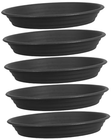 INOOMP 5pièces Soucoupes Rondes pour Pots De Fleurs Plateaux De Collecte Eau Réutilisables pour Plantes Intérieur