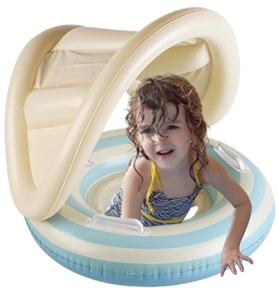 Boa da bagno per - Anello galleggiante per piscina, sedia galleggiante regolabile per allenamento di nuoto per con protezione solare per e tutti-piccoli