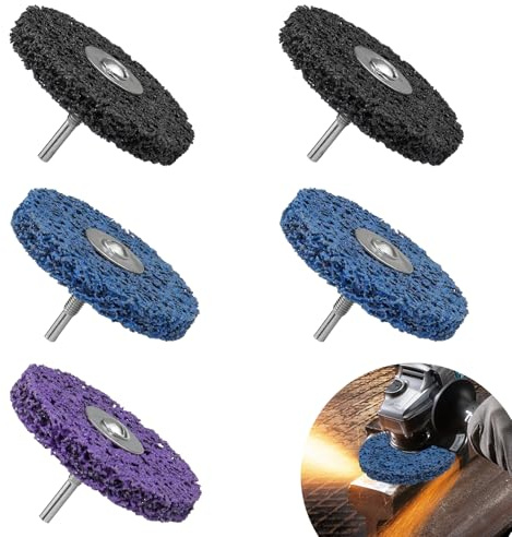 BEASAFY Disco CSD de 5 unidades, disco abrasivo CBS de 100 mm, disco CSD atornillador inalámbrico, discos abrasivos para amoladora angular, disco de limpieza, disco de limpieza grueso para soldaduras