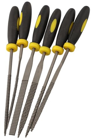 Set di 6 raspe professionali in metallo per modellare mogano e legno duro