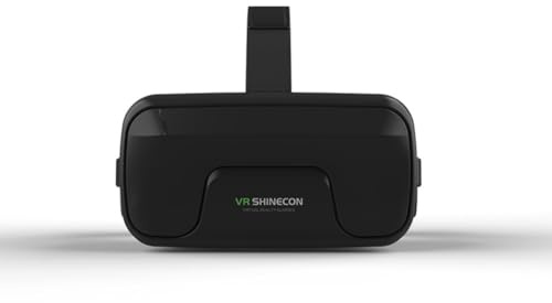 3D VR-glasögon Virtual Reality Headset för mobiltelefon, ABS-material kompakt bärbar design, uppslukande 3D-filmer spelupplevelse