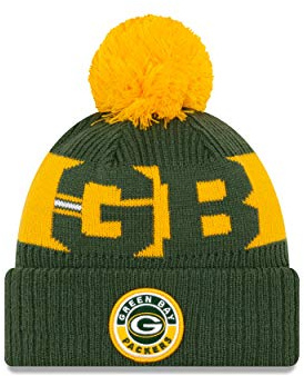 New Era NFL Onf Sport Knit Mütze Green Bay Packers Grün Gelb, Size:ONE Size