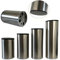 4er Set Möbelfüße Edelstahl gebürstet | Möbelbeine Silber matt 120 mm | Moderne Schrankfüße mit Kunststoffgleiter für Tische, Regale, Kommoden, TV-Möbel | Robuste Schraubmontage für DIY-Projekte