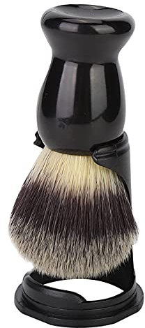 Spazzola da Barba, Spazzola Nera per Capelli da Barba Per Capelli, per Gli Uomini, Strumenti per La Barba, Strumento Cosmetico(Brush+Holder)