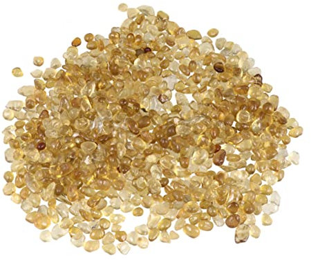 BUGUUYO Gravier De Verre Coloré Pour Aquarium Domestique Décoratif 5-9 Mm Amber, 500 g Usage Créatif Et Décoration De Paysage Aquatique