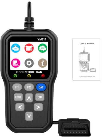 OBD2/EOBD Auto Diagnostica Italiano, AIOMEST Motore Scanner Diagnostico Diagnosi Auto Professionale, Car Lettore Guasti con Ricerca DTC, Monitoraggio Batteria, 2.4 IPS, Compatibile Auto dal 1996