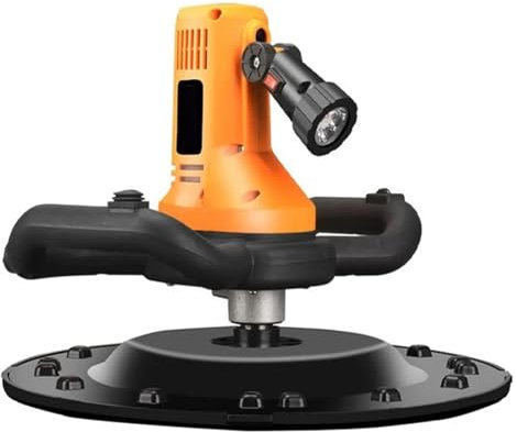 2880W Machine de lissage de mur, 280-2800RPM ponceuse de plâtre portable avec tige de mélange et 6 vitesse réglable mortier de plâtre électrique truelle de ciment avec lumière, mélange automatique et