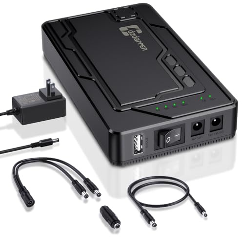12V Rechargeable Battery Pack 10000mAh, Portable 5V/ 9V/12V Power Bank(12V 10000mAh / 9V13000mAh / 5V 24000mAh) DC Output Lithium ion Battery Pack for LED, CCTV Camera, Router, Breast Pump (1)