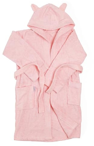 Ti TIN Peignoir Enfant Garçon ou Fille avec Capuche et Poches - Poncho de Bain Ultra-Doux et Absorbant en Coton, Idéal pour l'Heure du Bain, Facile à Laver, Lavable à 30°C