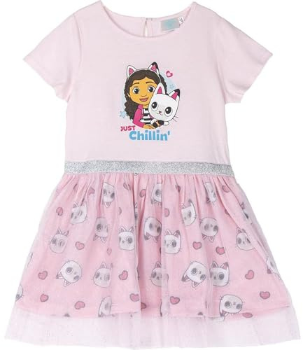 Vestido Gabby´S Dollhouse para niñas Diseño Elegante y cómodo con Colores Vibrantes y Estampados encantadores de Gabby´S Dollhouse