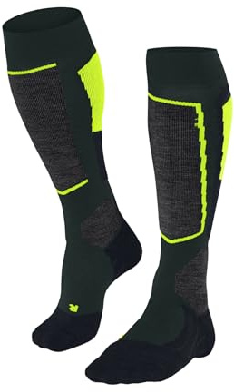 FALKE Uomo SK2 Intermediate M Kh lana filo funzionale caldi spessi, Verde Holly 7385, 44-45