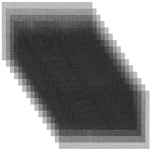 Mabor 15Pcs Flower Pot Hole Mesh Pad, 30 x 20 cm Square Plastic Bonsai Screen Mesh Sheet Plant Flowerpot Drainage Netting DIY Pot Bottom Grid Mat Keep Soil from Flowing Away