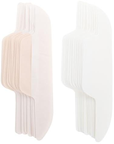 KICHOUSE Cuscinetti Assorbenti per Colletto Camicia Usa e Getta 24 Pezzi Non Tessuto Curva per Collo Protettivo