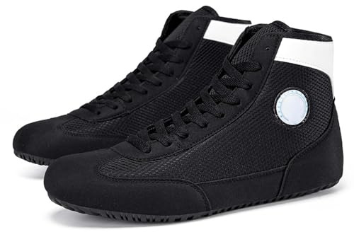 Générique Bottes Montantes Homme Boxe Entraînement Respirantes Maintien Cheville Lutte Fitness Chaussures Sport