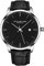 Stuhrling Original Herren-Armbanduhr, schwarzes Kalbslederarmband, Klassische Armbanduhr, minimalistisches analoges Zifferblatt mit Datum, Schwarze Herren-Armbanduhr
