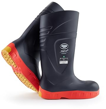 StepliteX S5 StormGrip Arbeitsstiefel für Herren und Damen, Sicherheitsstiefel mit Stahlkappe und Stahlsohle, Isolierend bis -40 Grad, Steplite X StormGrip, blau-orange, EU 39