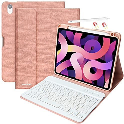 aMZCaSE Tastatur Hülle für iPad Air 11-inch (M2) 2024 & iPad Air 5 Gen 2022 iPad Air 4 Gen 2020 (10.9'),Hülle für iPad Pro 11 2018 mit Abnehmbarer kabelloser Bluetooth-Tastatur