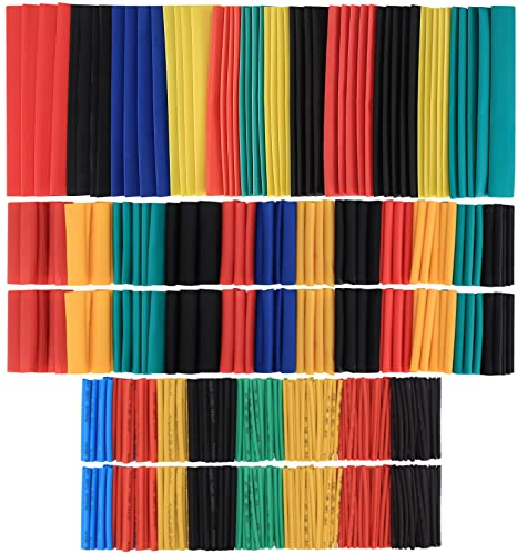 Newoutset 656 Piezas Tubo Termorretráctil, Tubo Termoretractilel éctrico de Aislamiento, Funda Termoretractil para Cables eléctrico para Herramientas Manuales de Taller, 4 Colores en 8 Tamaños