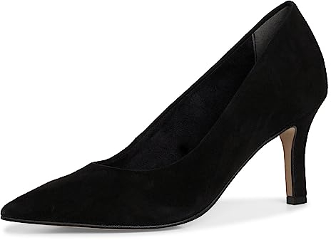 Tamaris Damen Pumps Leder Stilettoabsatz; Black/schwarz; 39 EU