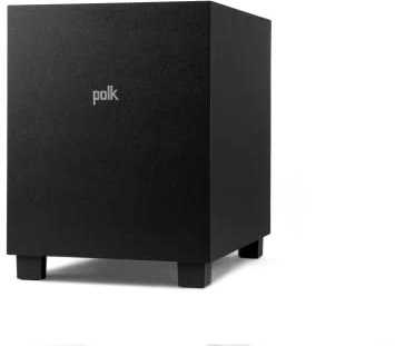 Polk Audio MXT10 Active Subwoofer, Powerful 10 Inch Subwoofer with 100 Watt Class D Amplification and Down-Firing Port for Enhanced Output
