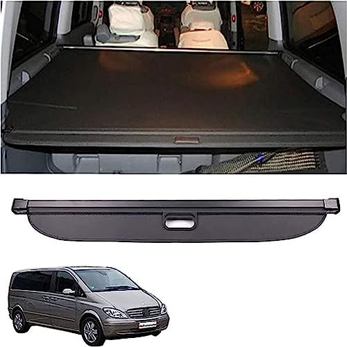 Étagère Arrière Rétractable De Coffre pour V Class Viano Vito 2010-2020,Couverture De Cargaison De Coffre Cache-Bagages Accessoires Auto
