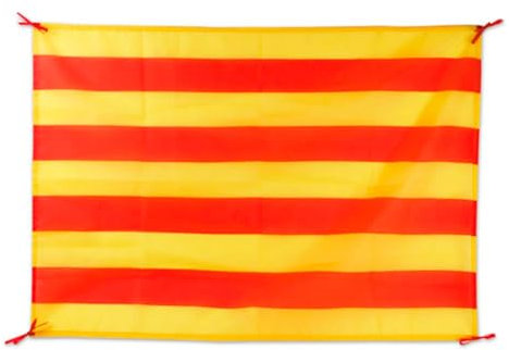 BDM Flagge Katalonien, Katalanische Flagge, große Katalonien für drinnen und draußen, Maße 100 x 70 cm.
