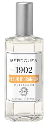 BERDOUES 1902 Eau de Cologne Fleur d’Oranger, Douce et Fleurie, Made in France, Sans colorant Parfum femme et homme, vaporisateur 125ml
