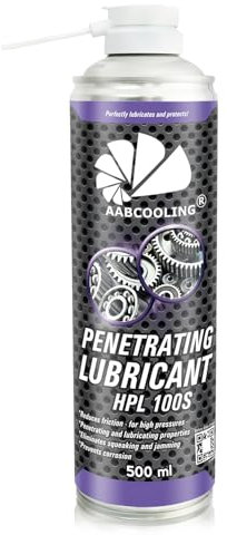 AABCOOLING HPL 100S Spray Olio Lubrificante Penetrante 500 ml – Anticigolio, Prodotto multiuso, Catene, Componenti metallici, Ideale per la manutenzione di auto/moto, Grasso K4