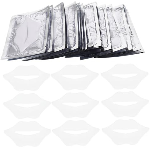 VALICLUD Almohadillas De Gel Hidratante Para Labios 25 Unidades Tamaño Estándar Mascarilla Labial Antisequedad Para Mujeres y Hombres Cuidado Nocturno Para Labios Secos y Sensibles