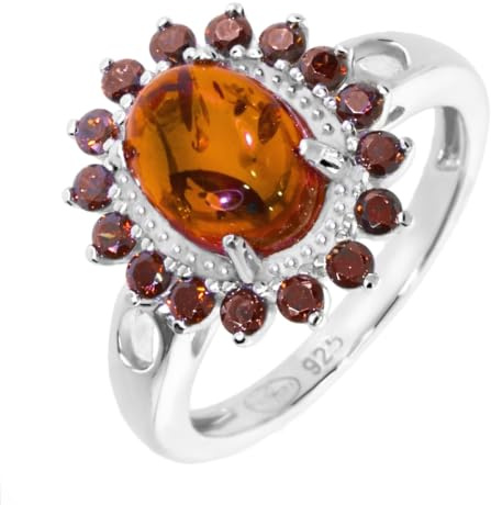 Artipol Bague fabr.européenne style français. Argent rhodié - pierre naturelle - modèle 4612