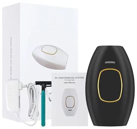 Gomepil Épilation Définitive Professionnelle Lumière Pulsée IPL pour Homme(Noir)