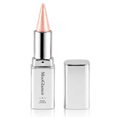 MooGlamor Set med 6 stycken läpliner och skimrande läppstift, vattentäta och långvariga utdragbara läplinerpennor, nötningsbeständiga läppstift utan glasavtryck för läppmakeup för kvinnor