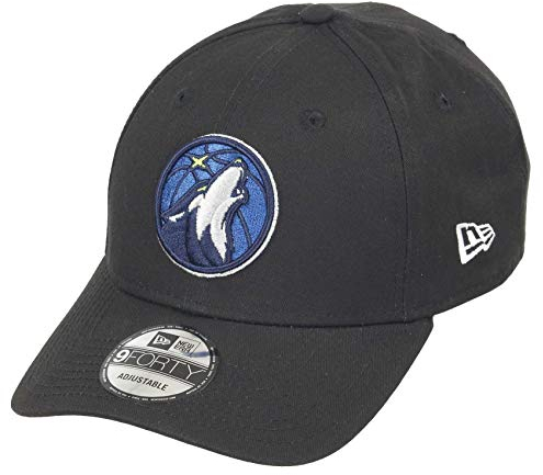 New Era Minnesota Timberwolves 9forty Adjustable Snapback Cap NBA Essential Black - One-Size