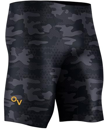 Onvous Swim Jammers for Men | Men's Athletic Swimwear Jammer | Mens Jammer for Swimming | Mens Swim Jammers - Stealth - 36