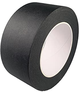 Baijixin 2 Inch Black Wide Masking Tape, Black Painters Tape for Home, Office, School Stationery, DIY Art, Crafts, Labeling (2 Inch X 55 Yard)