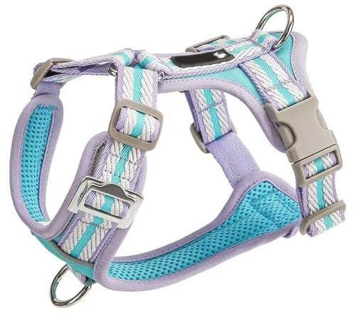 Harnais Ajustable spécialement conçu pour Les Boxer. Ce Harnais Anti-Traction de Type Gilet est doté d'un Anneau en D métallique et d'un Tissu en Maille Douce et Respirante. A L