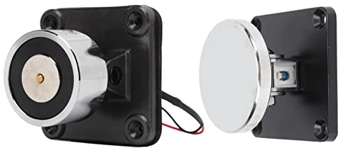 Bewinner Support de Porte électromagnétique de Protection contre l'incendie fixé au Mur 80KG Support de Porte en Verre Anti-fumée Normalement pour évacuation d'urgence DC24V ≤2W