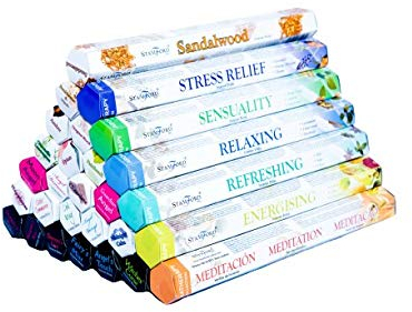 Stamford Räucherstäbchen, Sechskant, 15 Stück, für Meditation, Yoga, Entspannung, Heilung und Positivität