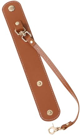 MUZZIOU Cinghia porta guanti in pelle vintage con chiusura, porta asciugamani in pelle per borsa, cinghia per guanti in pelle per cappello da campeggio all'aperto turismo borsa da donna regalo,