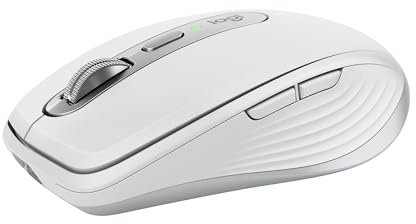 Logitech MX Anywhere 3S Mac Compact Wireless Mouse 8K DPI - Pale Grey