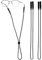 COMNICO Brillenband, 2 Stück Verstellbare Brillenkette Rutschfest Brillenschnur Brillenbänder Brillenhalter Gurt Sport Brillenkordel, Brillenkette Schwarz für Sonnenbrillen und Lesebrillen