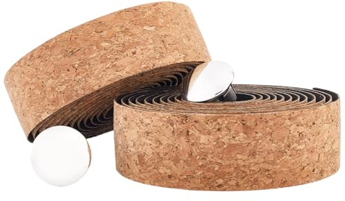 GORGECRAFT 2 Rolle 4.3 m Fahrrad Lenker Schaumstoffband Braun Eva Weich Vintage Kork Stoßdämpfend Für Rennräder Lenkerband Mit 2 Steckern Und Aufklebern Für Radfahren Im Freien Und Indoor Spinbikes