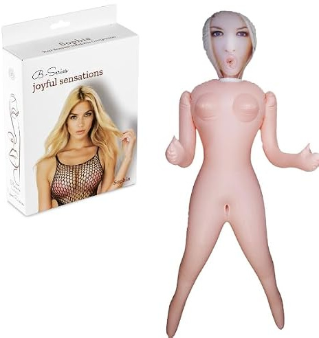 Muñeca Hinchable Sophia 160 cm Tamaño Real para Adultos, PVC Suave, 3 Zonas de Uso, Inflado Rápido, Diseño Realista
